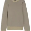 Pullover aus Baumwoll-Seide mit gestrickter Struktur