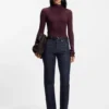 Pullover aus gemischter Rippstrickoptik aus Schurwolle