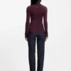 Pullover aus gemischter Rippstrickoptik aus Schurwolle