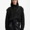 Pullover aus italienischem Garn mit strukturiertem Strick