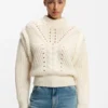 Pullover aus italienischem Garn mit strukturiertem Strick
