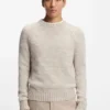Pullover aus Kaschmir-Wolle mit Tweed-Optik
