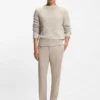 Pullover aus Kaschmir-Wolle mit Tweed-Optik