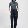 Pullover aus Schurwolle mit Stehkragen