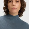 Pullover aus Schurwolle mit Stehkragen