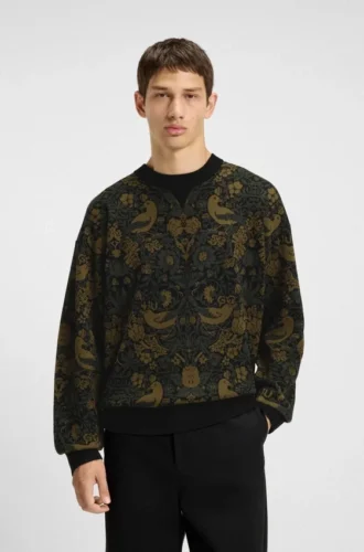Pullover aus Tapisserie-Jacquard in lockerer Passform