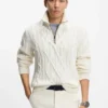 Pullover aus Wolle und Kaschmir mit Zopfmuster