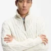Pullover aus Wolle und Kaschmir mit Zopfmuster
