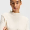 Pullover aus Wollmischung mit Stehkragen