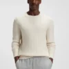 Pullover mit Fischgrätmuster aus Schurwolle Pullover mit Fischgrätmuster aus Schurwolle