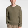 Pullover mit Fischgrätmuster aus Schurwolle Pullover mit Fischgrätmuster aus Schurwolle