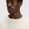 Pullover mit Fischgrätmuster aus Schurwolle Pullover mit Fischgrätmuster aus Schurwolle