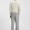 Pullover mit Fischgrätmuster aus Schurwolle Pullover mit Fischgrätmuster aus Schurwolle