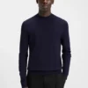 Pullover mit hohem Kragen in schmaler Passform