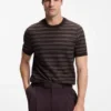 Pullover mit horizontalen Streifen aus einer Baumwollmischung Pullover mit horizontalen Streifen aus einer Baumwollmischung