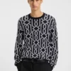 Pullover mit Jacquard-Muster in Regular-Fit Pullover mit Jacquard-Muster in Regular-Fit