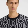Pullover mit Jacquard-Muster in Regular-Fit Pullover mit Jacquard-Muster in Regular-Fit