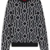 Pullover mit Jacquard-Muster in Regular-Fit Pullover mit Jacquard-Muster in Regular-Fit