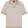 Pullover mit Johnny-Kragen aus Baumwolle und Leinen Pullover mit Johnny-Kragen aus Baumwolle und Leinen