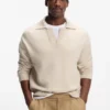 Pullover mit Johnny-Kragen aus Schurwolle Pullover mit Johnny-Kragen aus Schurwolle