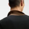 Pullover mit Kontraststreifen und Knopfleiste