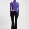 Pullover mit Logo-Applikation und asymmetrischem Saum