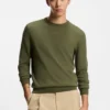 Pullover mit Logo-Detail aus Baumwolle