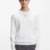 Pullover mit Logo-Detail aus Baumwolle