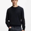 Pullover mit Logo-Detail aus Baumwolle