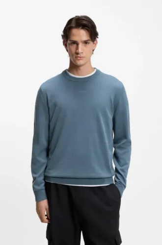 Pullover mit Logo-Detail aus Baumwolle