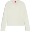 Pullover mit Logo-Detail aus Wollmischung