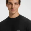 Pullover mit Logo-Detail und Rippstrick