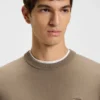 Pullover mit Logo-Etikett aus Baumwolle und Kaschmir