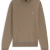 Pullover mit Logo-Etikett aus Baumwolle und Kaschmir