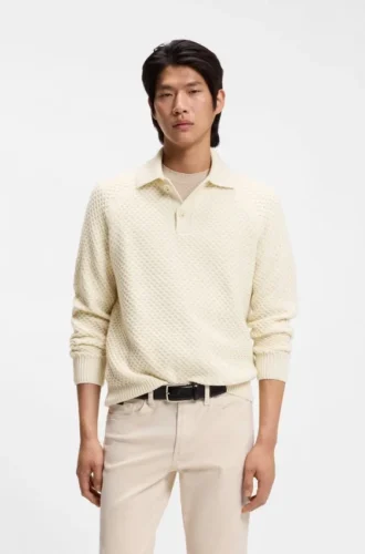 Pullover mit Polokragen aus Kaschmir