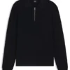 Pullover mit Reißverschlusskragen aus Schurwolle Pullover mit Reißverschlusskragen aus Schurwolle