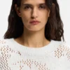 Pullover mit Strickmuster aus einer Baumwollmischung