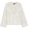 Pullover mit Strickmuster aus einer Baumwollmischung