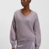 Pullover mit V-Ausschnitt aus italienischem Garn