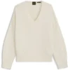 Pullover mit V-Ausschnitt aus italienischem Garn