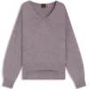 Pullover mit V-Ausschnitt aus italienischem Garn