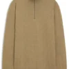 Pullover mit Viertelreißverschluss aus Baumwolle Pullover mit Viertelreißverschluss aus Baumwolle