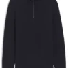 Pullover mit Viertelreißverschluss aus Baumwolle Pullover mit Viertelreißverschluss aus Baumwolle