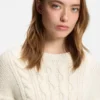 Pullover mit Zopfmuster in Oversize-Passform