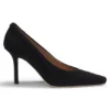 Pumps mit komfortabler Innensohle aus Wildleder