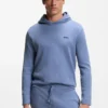 Pyjama-Hoodie aus Baumwollmischung mit Waffelstruktur