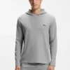 Pyjama-Hoodie aus Baumwollmischung mit Waffelstruktur