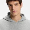 Pyjama-Hoodie aus Baumwollmischung mit Waffelstruktur