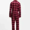 Pyjama-Hose mit Logo-Bund aus karierter Baumwolle