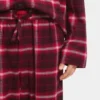 Pyjama-Hose mit Logo-Bund aus karierter Baumwolle